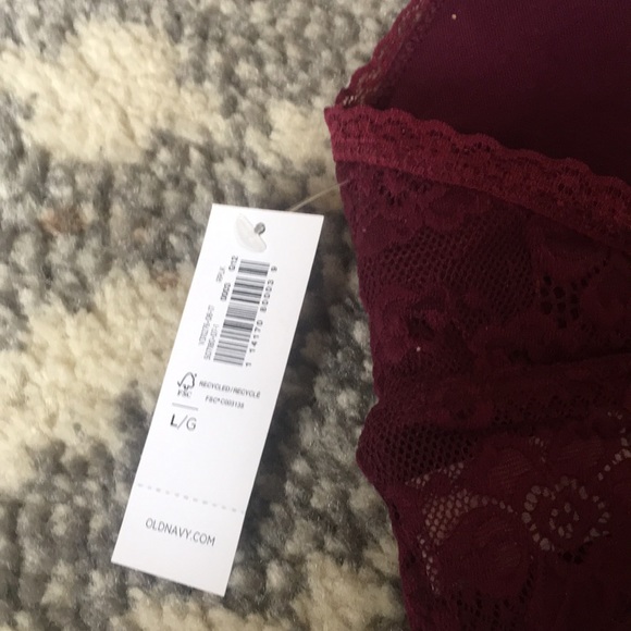NWT burgundy lace bralette - Picture 3 of 3